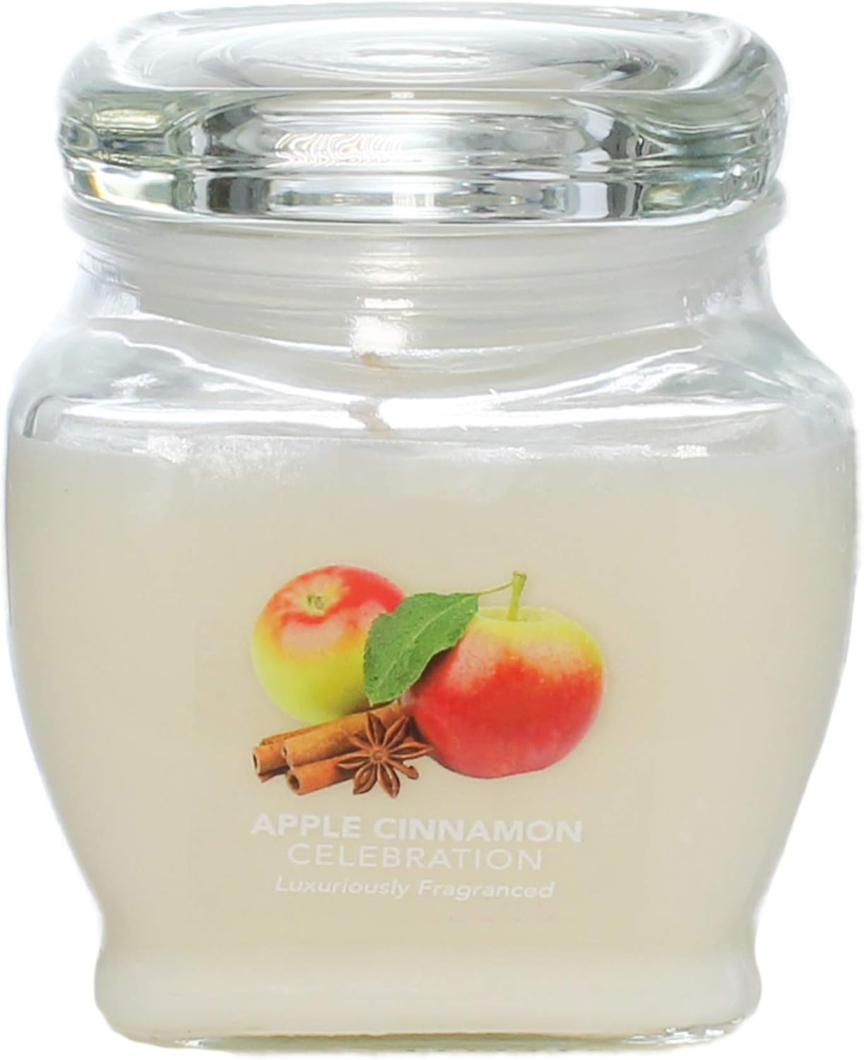 CandleNScent Scented Jar Candle | Natural Soy Holiday Candles - Luxuriously Fragranced | Made in USA | Apple Cinnamon 8oz
