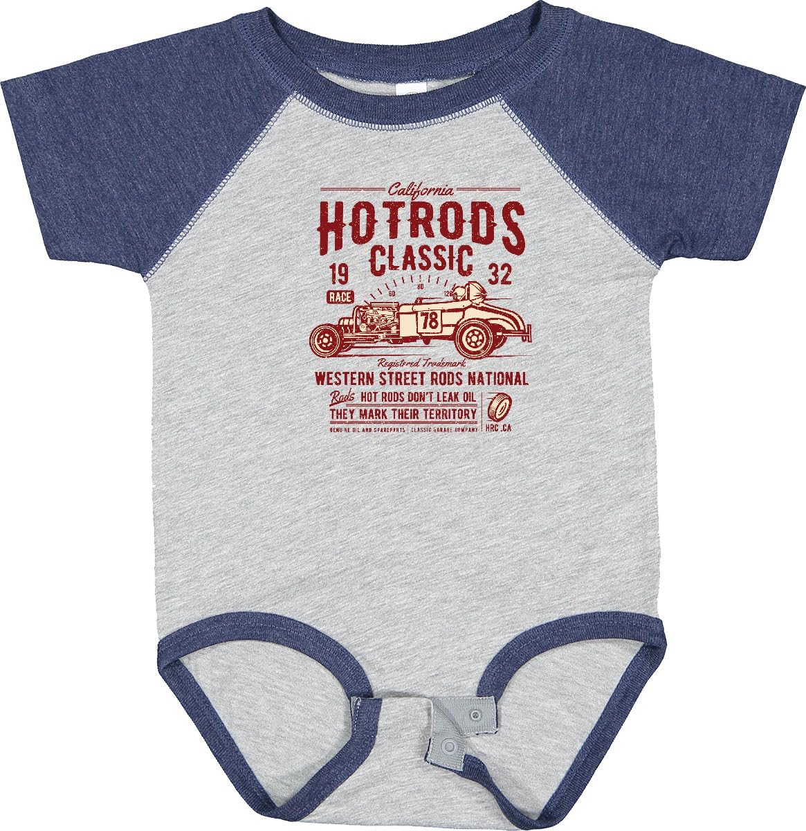 inktastic Hot Rods Race Classic Baby Bodysuit