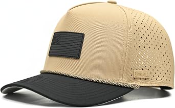 Curves & Clubs USA Golf Rope Hat American Flag Golf Cap, Performance Hat Adjustable, Breathable