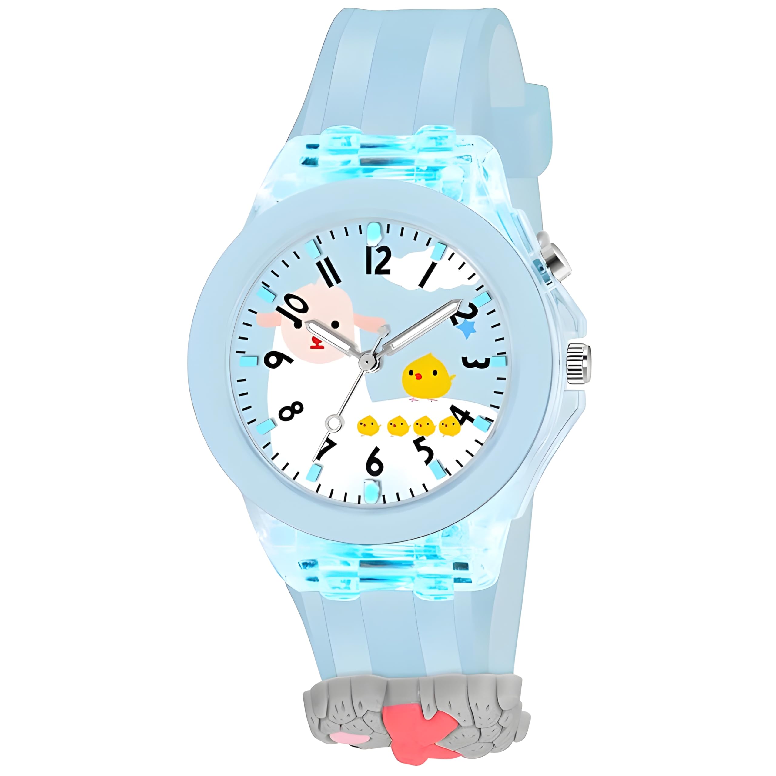 STYLEFLIX 3D Cartoon Analog Kids Bunny Wrist Watch with Luminous LED Multicolor Glowing Disco Light for Birthday Return Gift (Multicolor_4) (B0CZ428M9N) Amazon Price History, Amazon Price Tracker