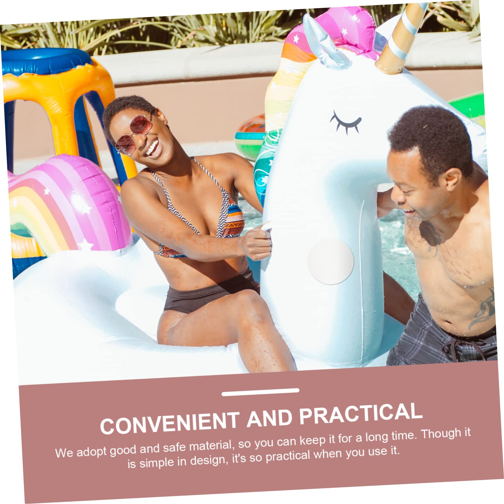 Mipcase 60pièces Kit De Réparation Auto-adhésif pour Piscine Gonflable De Réparation pour Bouées Anneaux De Natation Et Bateaux pour Hors Sol Et Jouets Aquatiques