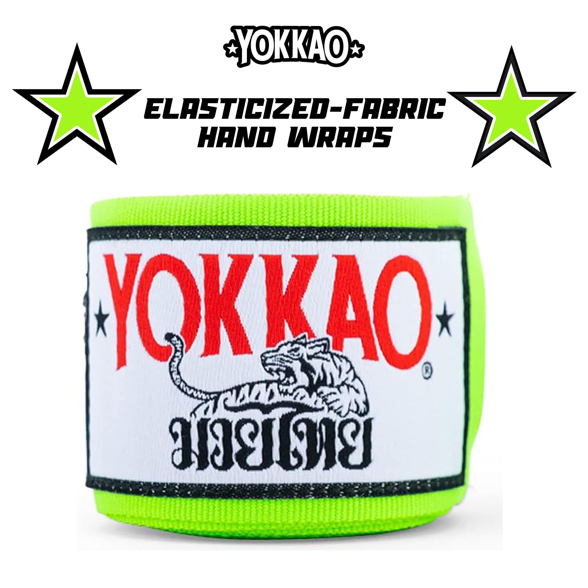 YOKKAO Hand Wraps Premium Bleu - Bandes De Protection Boxe Thaï, Qualité Supérieure Made In Thailand