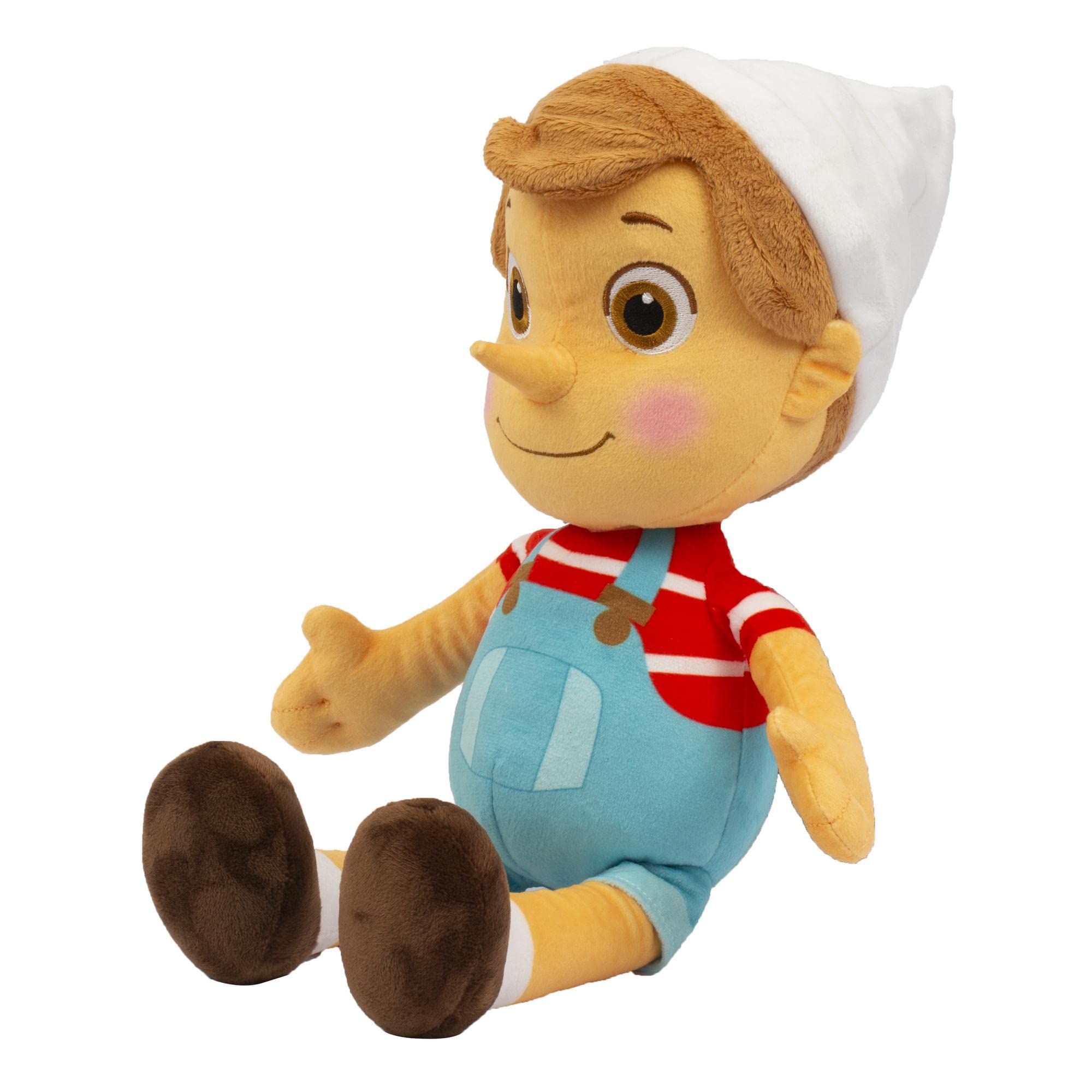 Giochi Preziosi Pinocchio - Peluche Musicale Di 36 Cm Con Cappello, Basta Premere Sulla Pancia Che Si Sente La Sigla Della Serie Tv, Per Bambini A Partire Dai 3 Anni, PNH10000