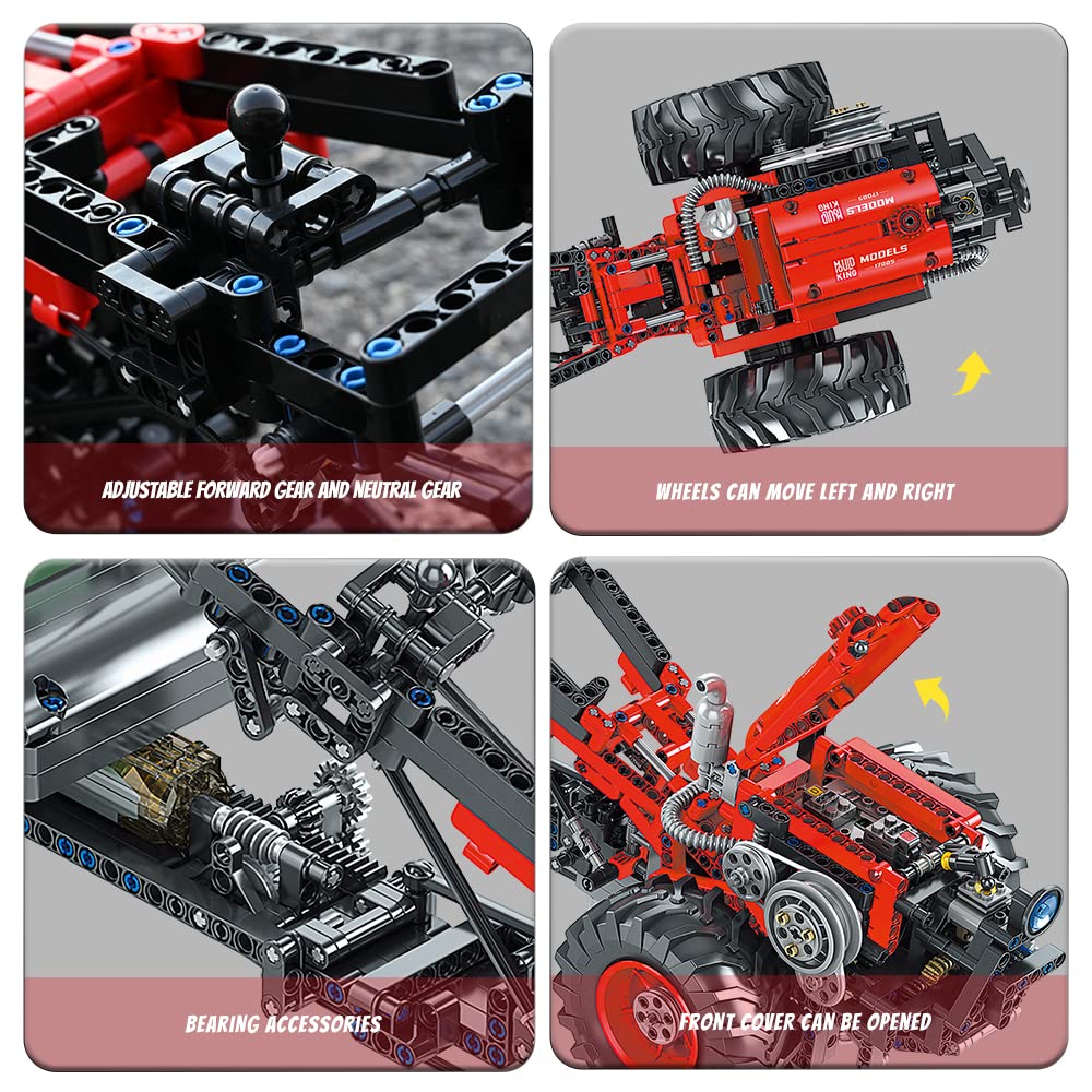 Camión Tractora Con Control Remoto Mould King - Escala 1:7, 4608 Piezas, Incluye Remolque Opcional