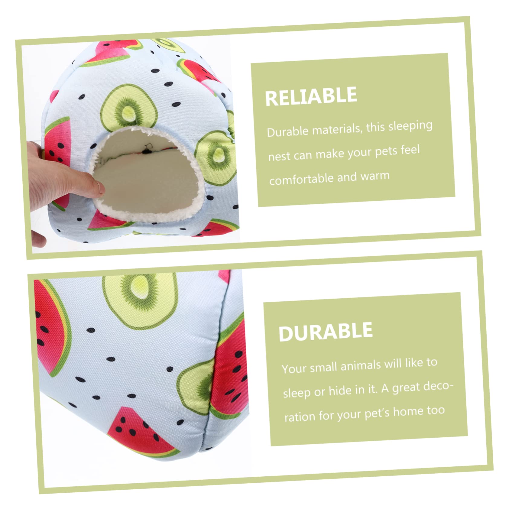 Mipcase 3stücke Hamster Nest Für Kleintiere Weicher Warmer Rückzugsort Für Meerschweinchen Ratten Und Igel Gemütliche Kuschelige Schlafhöhle Für Herbst Und Winter