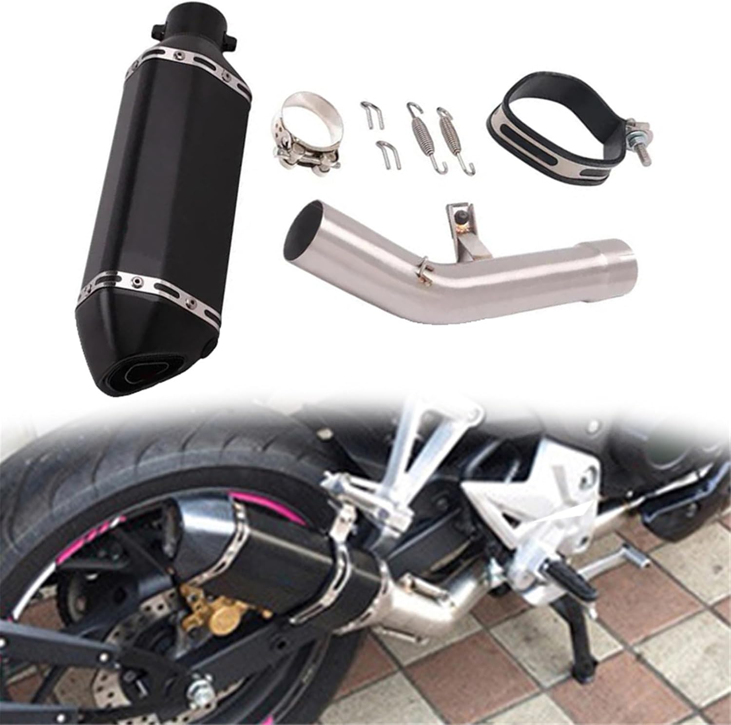 その他 jei オートバイのエキゾーストパイプキット 用 スズキ 用 GSX650F GSF650