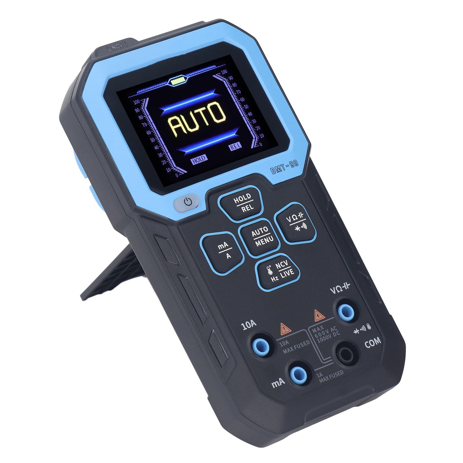 Digitales Multimeter, Intelligenter Elektronischer Tester mit Automatischer Bereichswahl für Heimwerker und den Professionellen Einsatz, 10 A, 1500 MAh