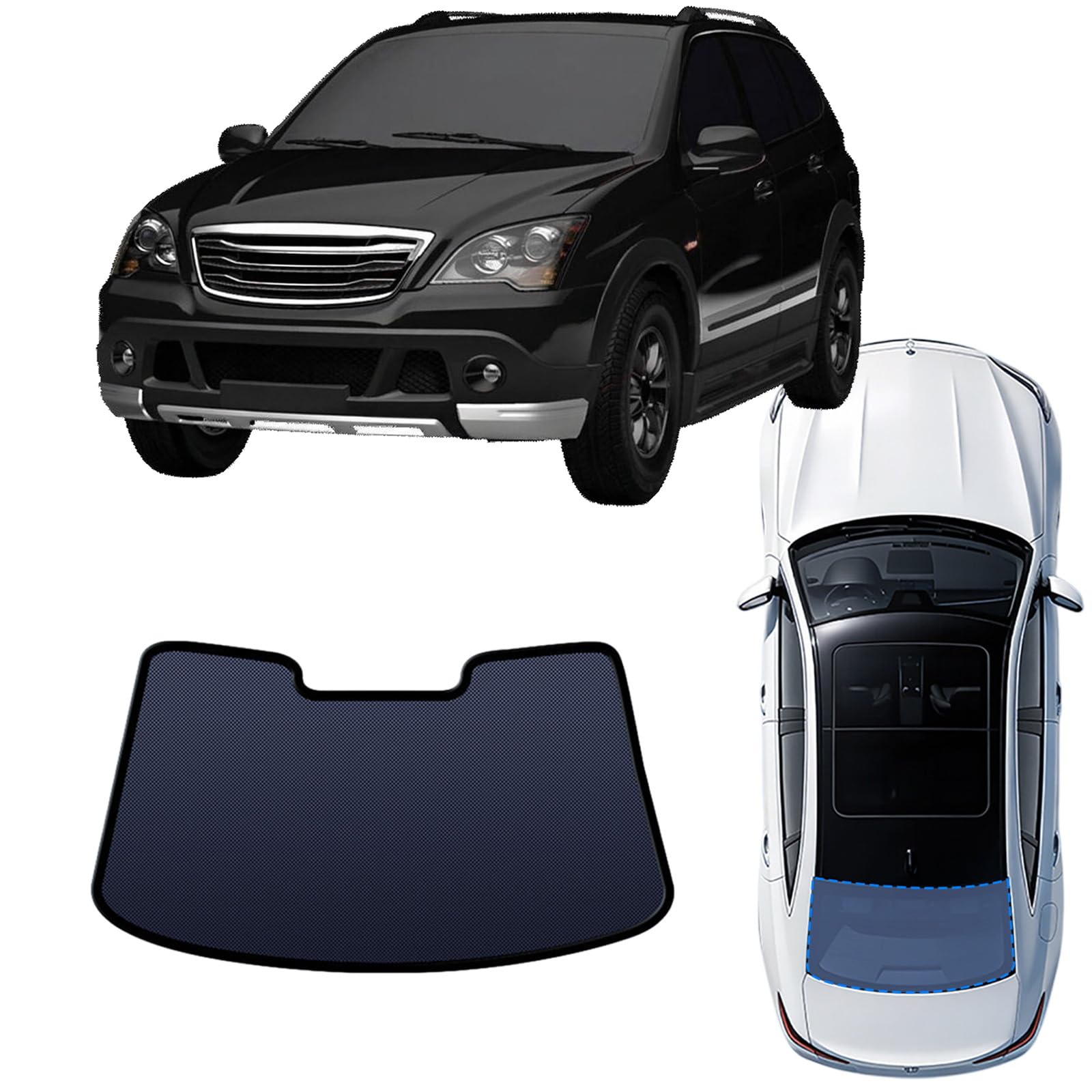 Pare soleil voiture intérieur Roewe W5 rideaux magnétiques pliables