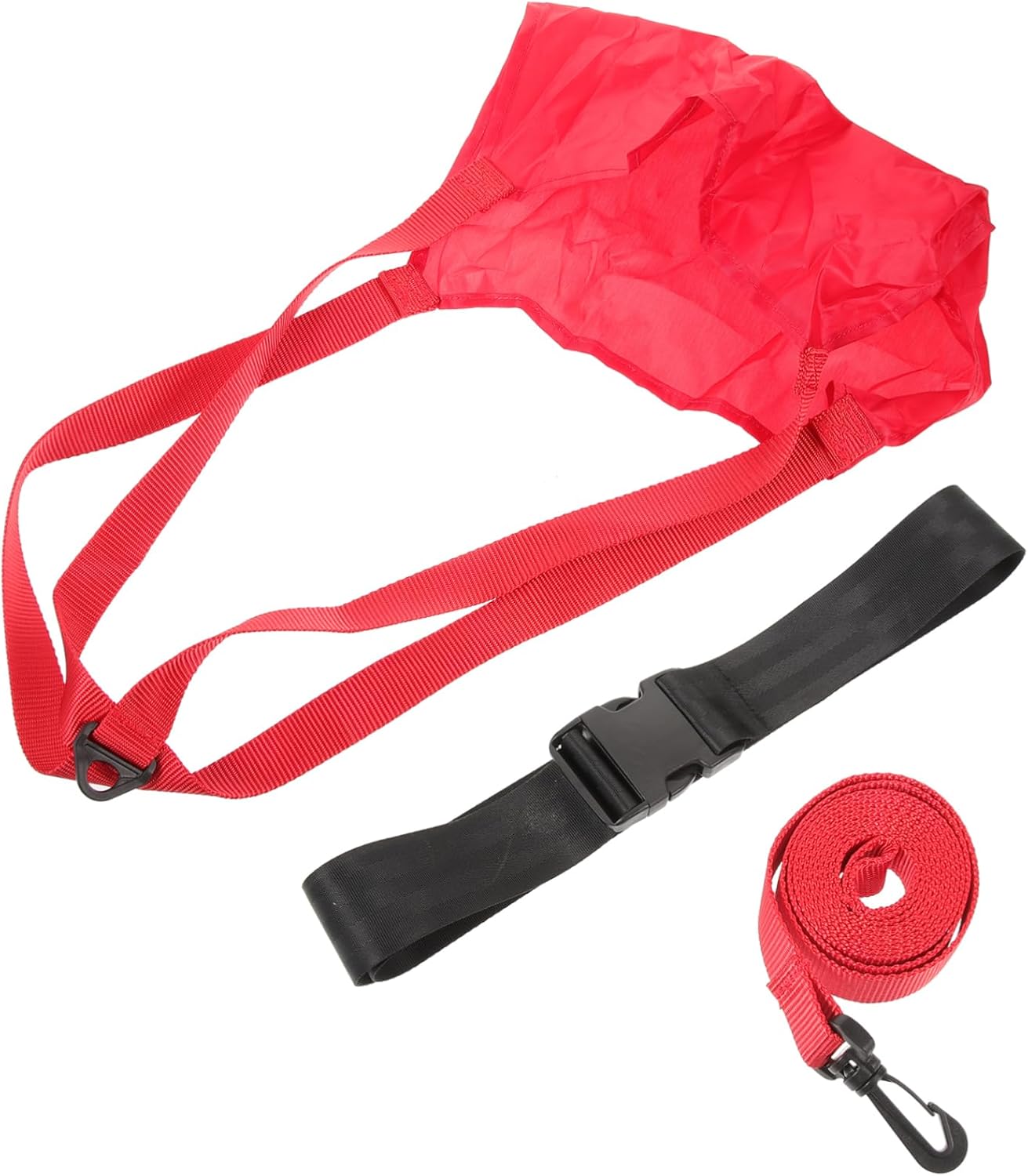 Yardwe Ribbon Swim Training Equipment Swim Exercising Tool Bungee Cords Red Swim Belt