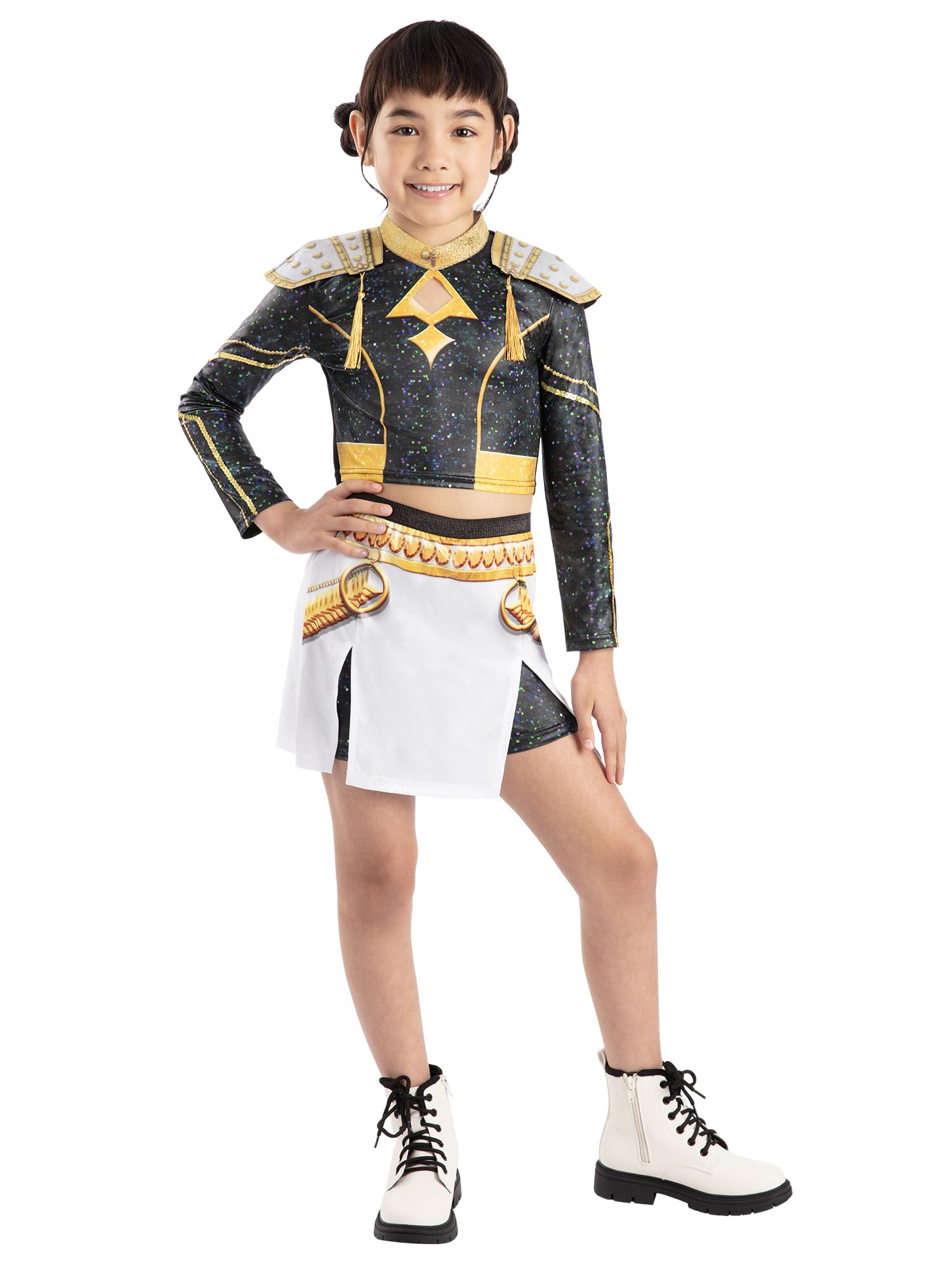 Rubies Costume ufficiale Netflix K-Pop Demon Hunters Zoey Golden Deluxe per bambini, costume per bambini