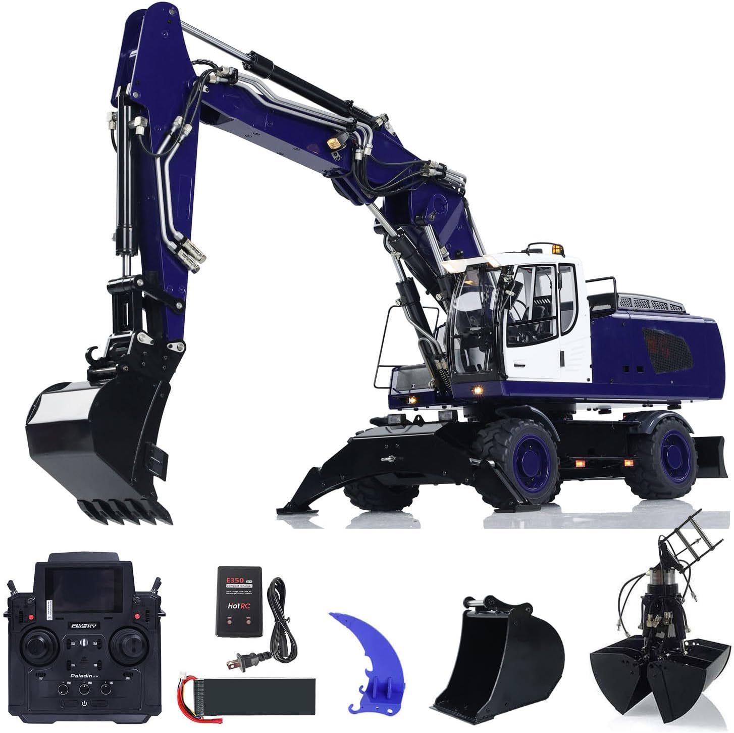 wheelfun 1/14 Metal R946 Hydraulic Excavator with included accessories