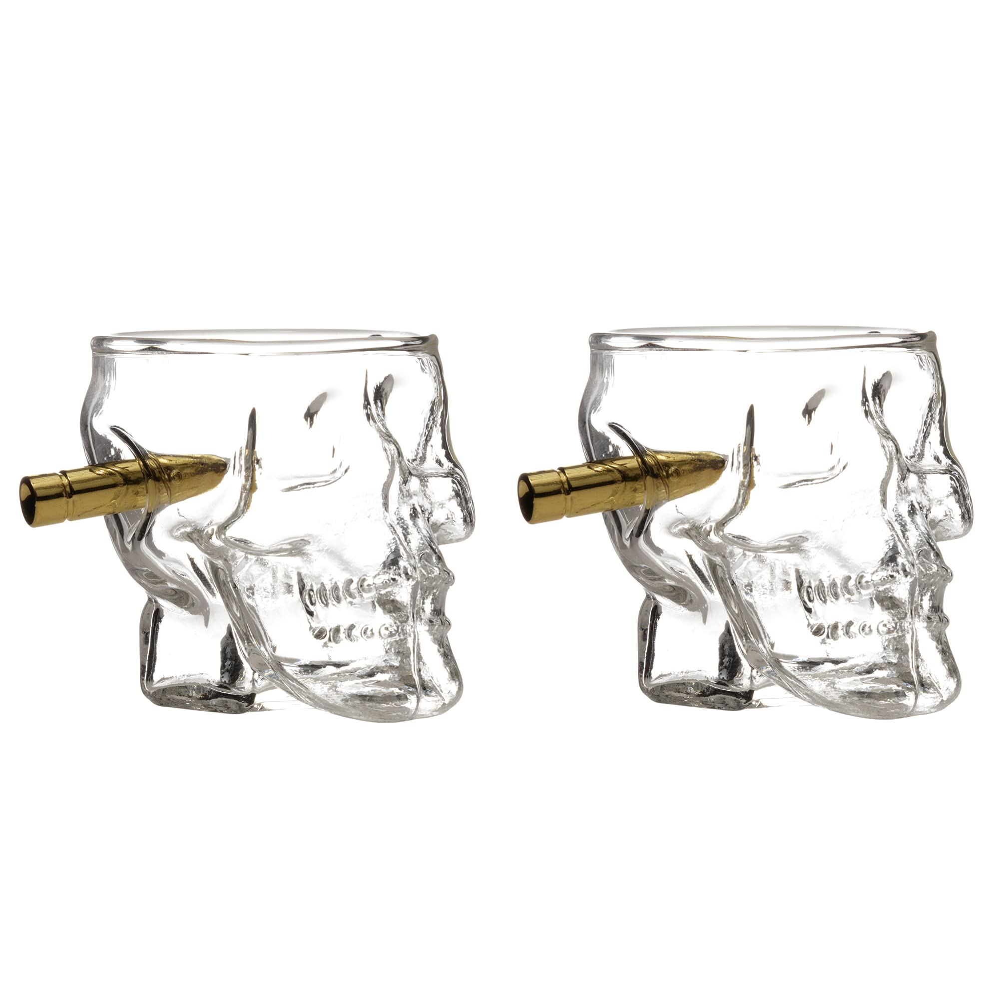 Skull Headshots Pack 2 Shot Bullet Drinking Gl