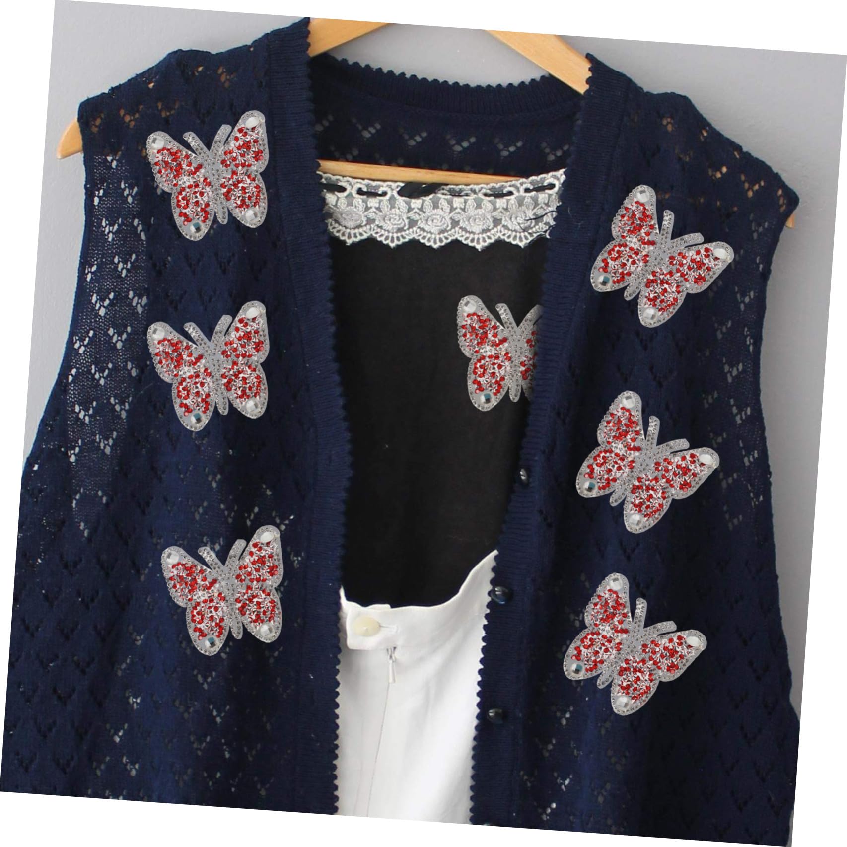 TEHAUX 30piezas Parches Decorativos Bordados Respaldo Adhesivo Para Ropa Parches De Costura Multiusos Para y Reparación De Prendas