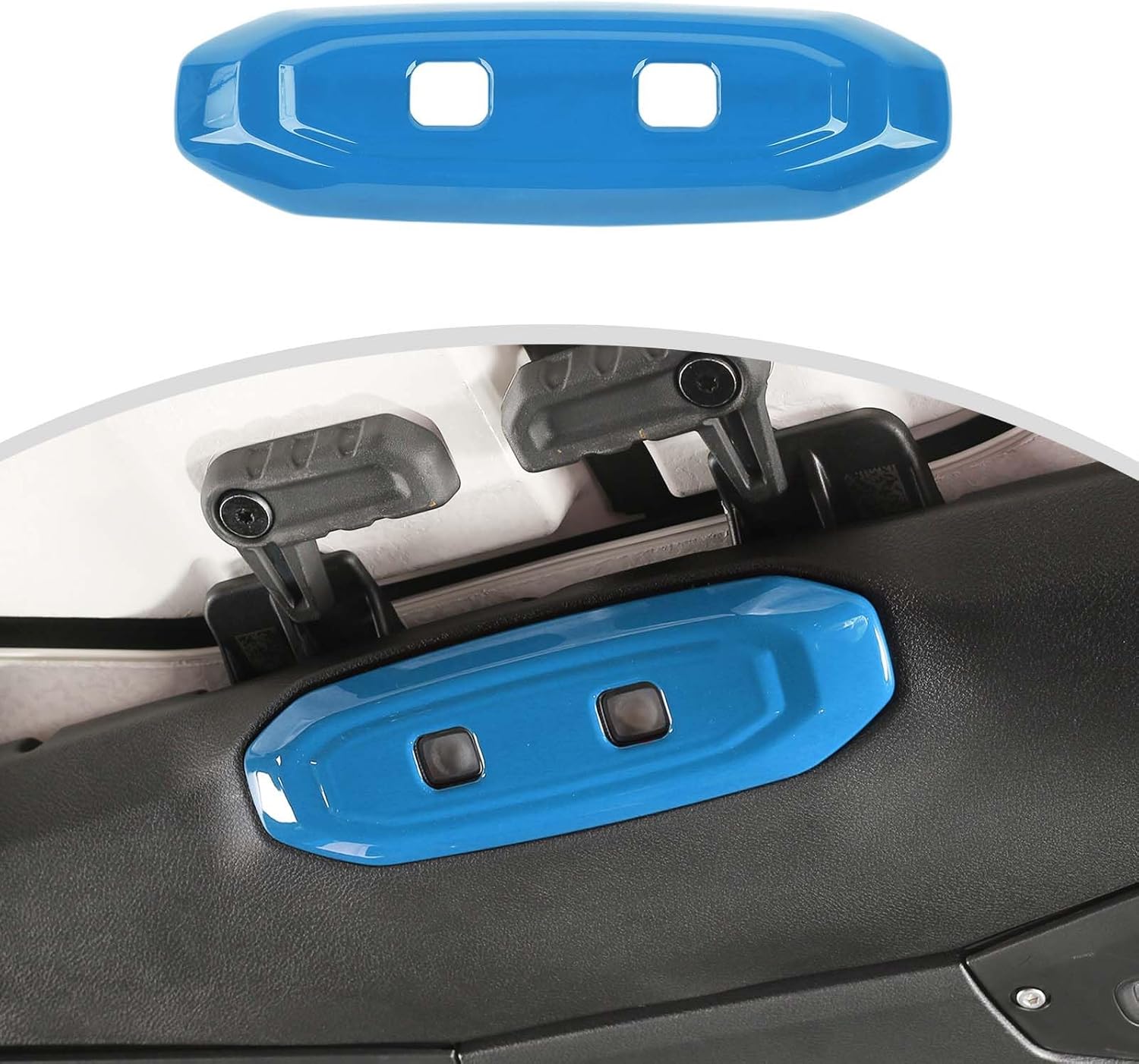 CheroCar for JL Roof Reading Light Cover Trim Interior Accessories for Jeep Wrangler JL JLU 2024+,Red