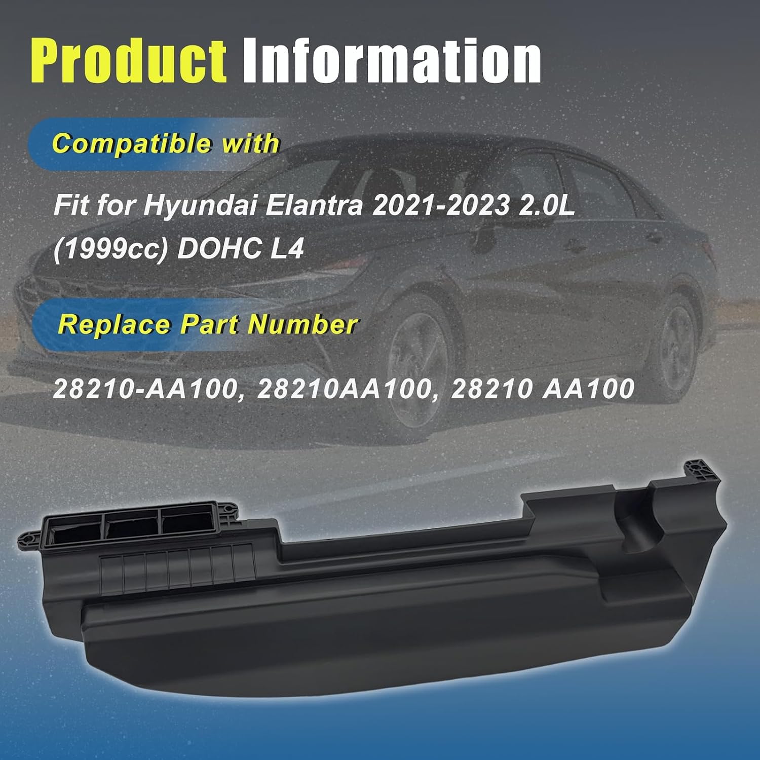 Engine Air Cleaner Intake Tube Duct Hose 28210-AA100 Fit for Hyundai Elantra 2021-2023 2.0L