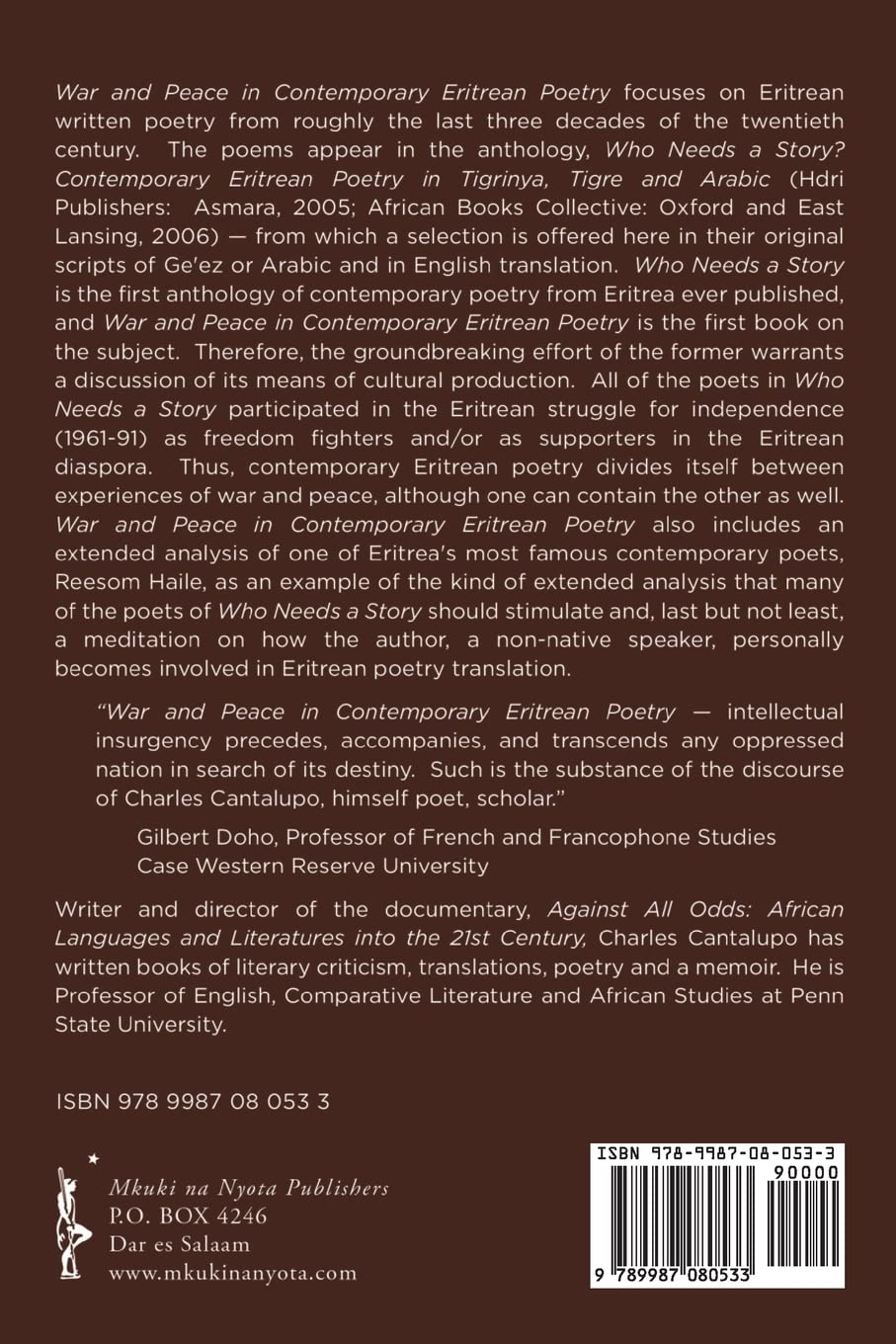 War and Peace in Contemporary Eritrean Poetry