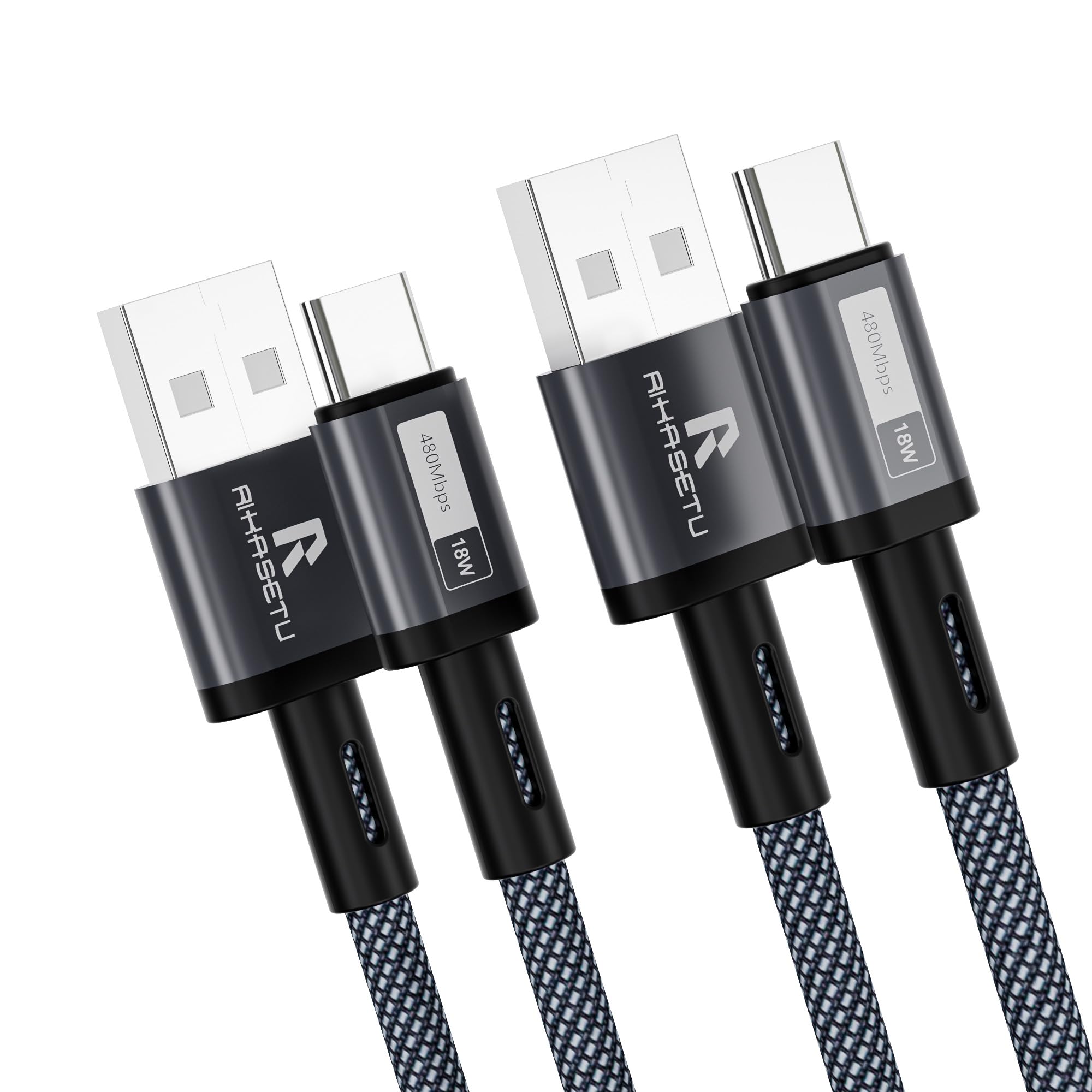 USB to USB C Cable, [2FT 2Pack] USB A to USB C Cable for Android Auto, USB Type C Fast Charging for iPhone 17/16/15 Series, for Samsung S25 S24 S23