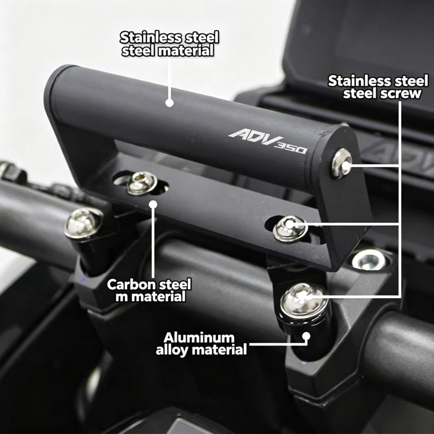 for ADV350 ADV 350 adv350 2022-2025 2026 Motorcycle Multifunctional Extension Rod Navigation Phone Holder Handlebar Crossbar Electrical Device Mounts (NO Logo)