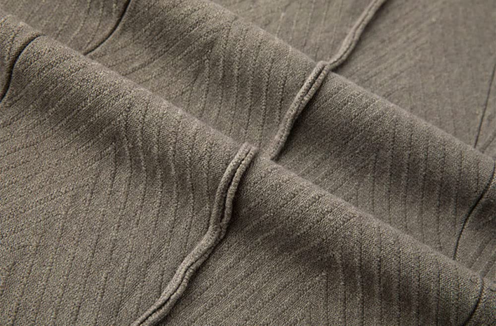 Damen Strickrock,Damen Maxirock Olivgrün Elastisch Hohe Taille Gestrickte Textur Regenschirmrock Vintage Schlanke A-Linie Swing Geraffte Herbst Lange Röcke Für Mädchen Damen,M