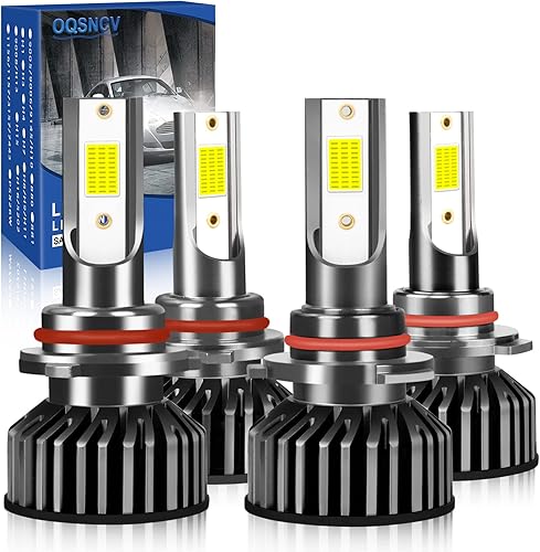 Compatible con bombillas LED Chevy Silverado 1500 2500 3500 HD 1999-2006, kit de bombillas LED de haz alto 9005 y haz bajo H1, 60 W, 28000 lúmenes,