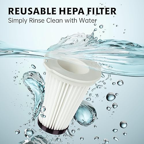 Miniatura 3 de Tomorotec Filtro de repuesto HEPA K3000 de alta eficiencia para aspiradora inalámbrica Kenmore, lavable y reutilizable para polvo, suciedad, pelo de