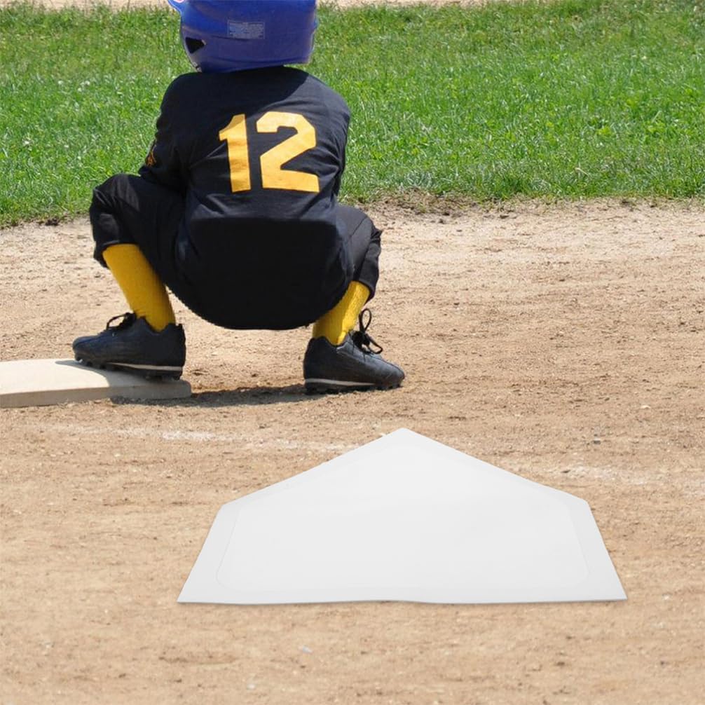 Milisten 2pcs Baseball Pitchers Training Plate TPE Flat Marker for Indoor and Outdoor Practice for Pitching Mechanics and Throwing Form Suitable for All Skill Levels