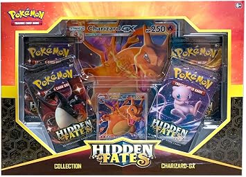 Pokemon Sun & Moon 11.5 Hidden Fates Assorted Gx Box- Charizard-GX, Raichu-GX, or Gyarado-GX