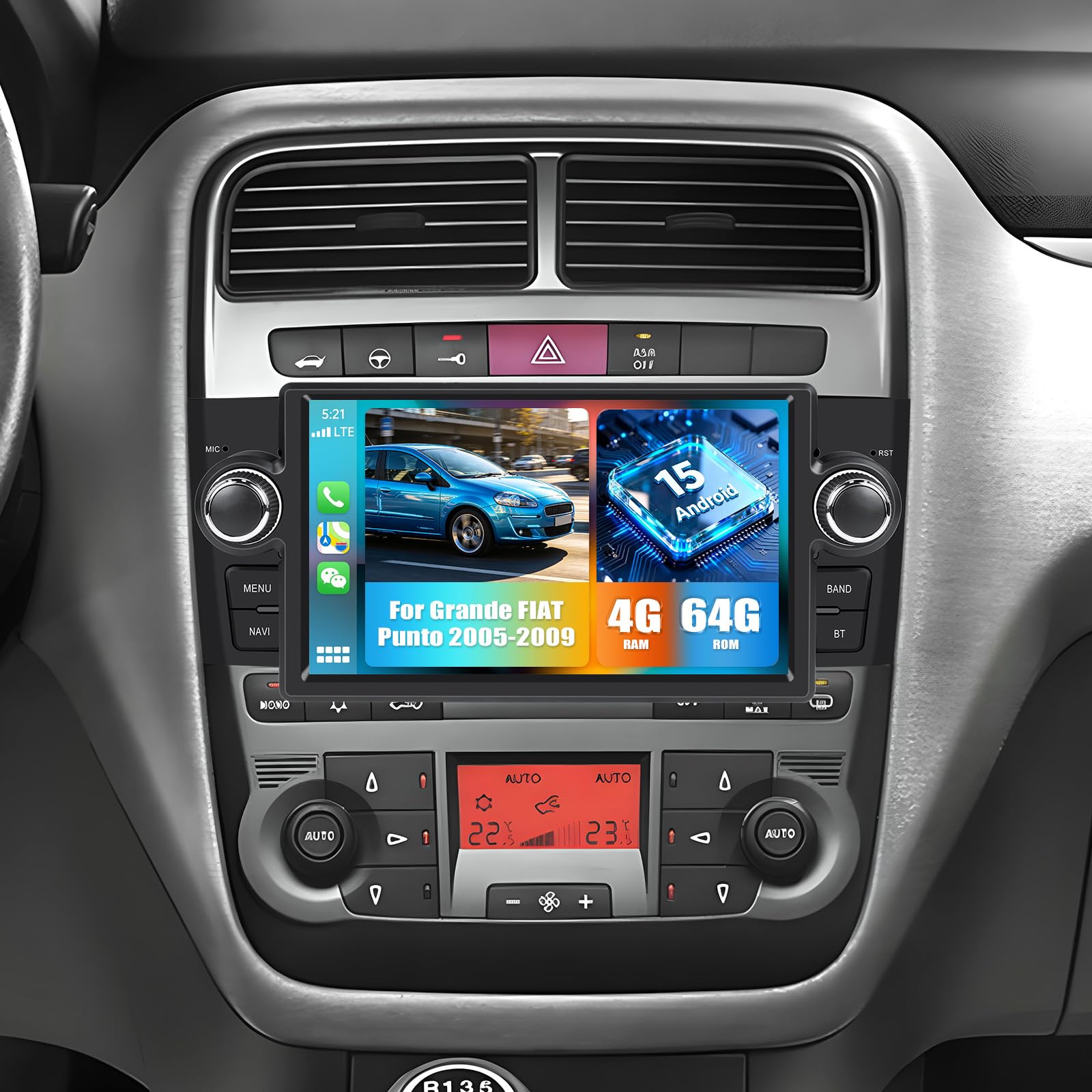 Résoudre les problèmes de navigation sur Fiat Punto avec l'écran 7'' - 8