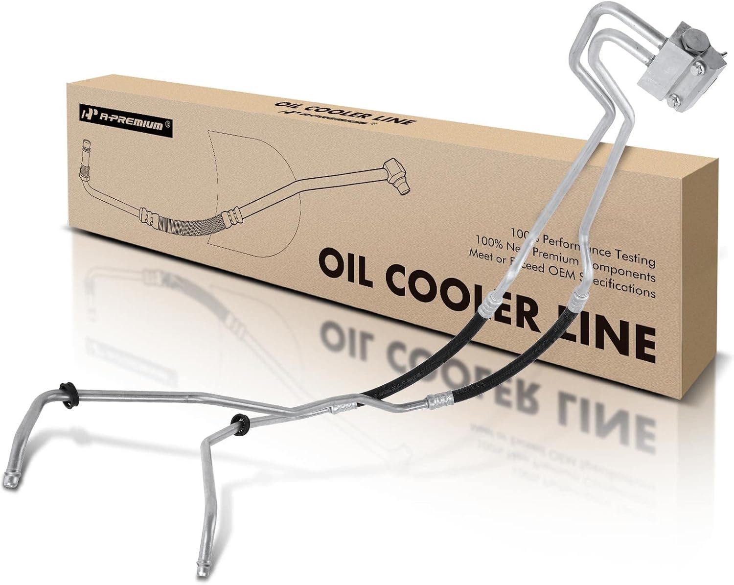 A-Premium Engine Oil Cooler Line Hose Assembly