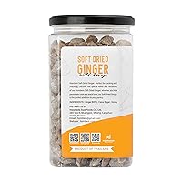 Vista 3 de Homtiem Jengibre cristalizado seco (menos dulce, 16 onzas) Jengibre seco masticable y delicioso, sin colores artificiales