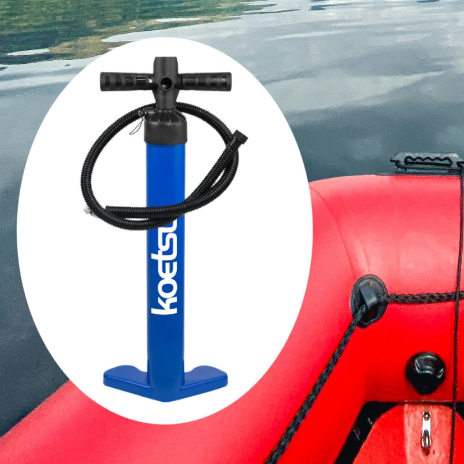 Pompa a Doppia Azione per Gonfiaggio E Sgonfiaggio, Ideale per Campeggio, Spiaggia E Viaggi.