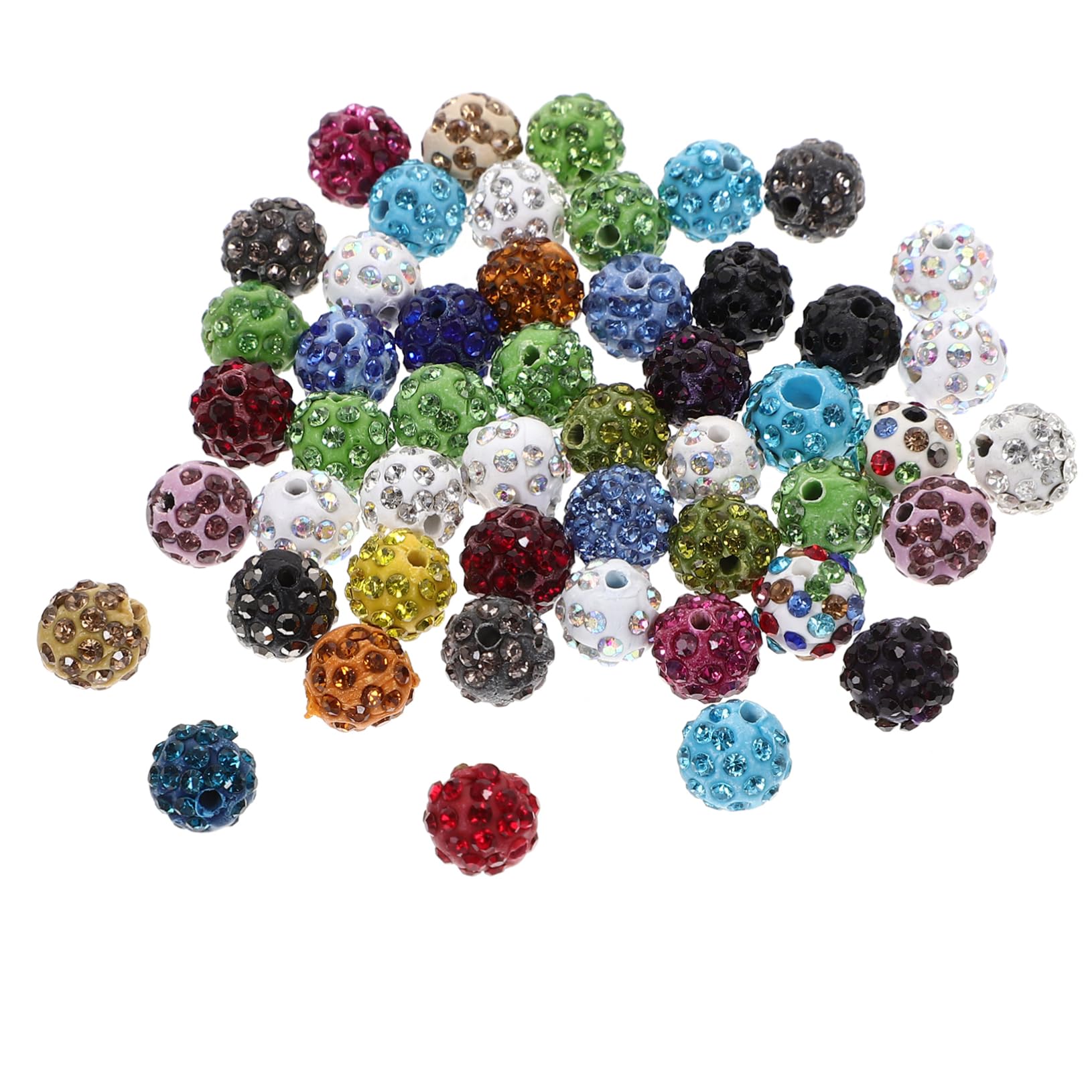 Lurrose 250piezas Abalorios De Rhinestone Para Fabricación De Joyas Bolas Para Pulseras y Collares Diy