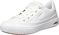 Skechers Women's James Goldcrown Arch Fit Arcade Love on Top Sneakers - Podiatrist-Certified Comfort, Vegan Canvas