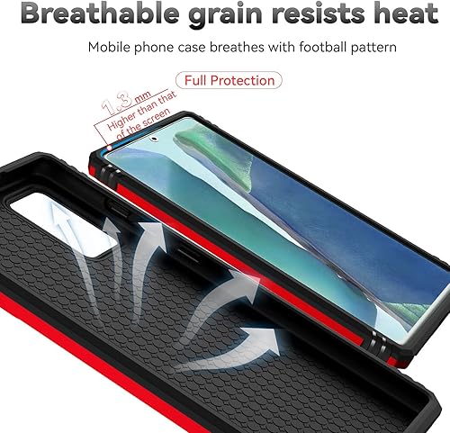 Miniatura 9 de Funda para Samsung Galaxy Note 20 con cubierta para lente de cámara, protector de pantalla HD, resistente a caídas de grado militar, soporte