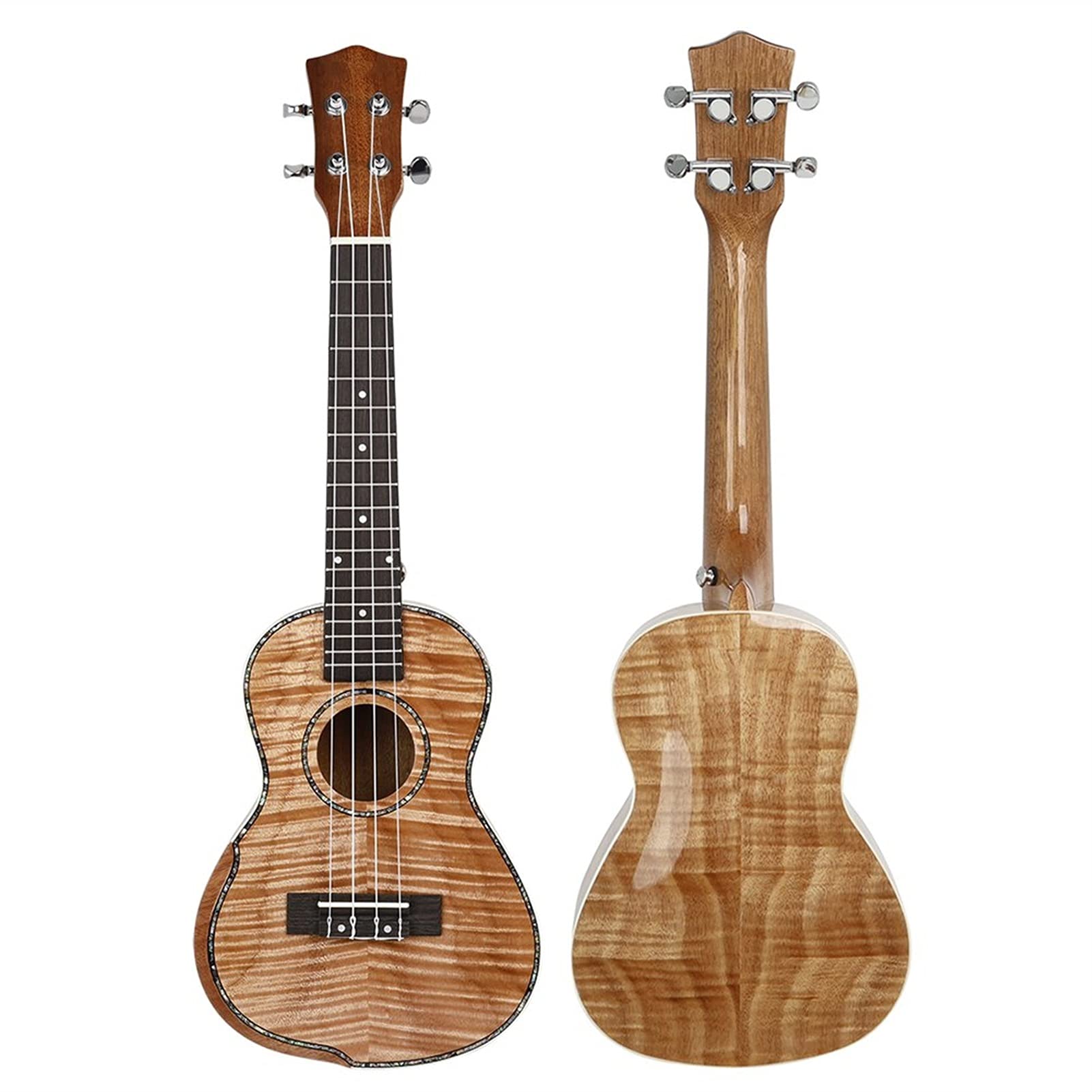 Ukulele koncertowe Początkujący Ukulele 23- calowy Hawajski Gitara Instrument Muzyczny 4 Struny Mahoniowe Koncert Akustyczny Ukulele Ogon Na Paznokcie Gitara (Color : Ukulele Set)