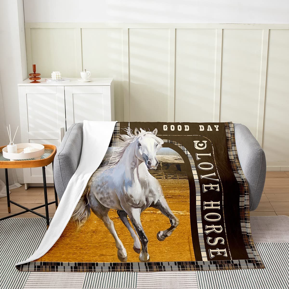 Coperta Cavallo 3D In Flanella - 150x200cm, Morbida E Calda, Per Divano O Letto, Stile 1 - Foto 10