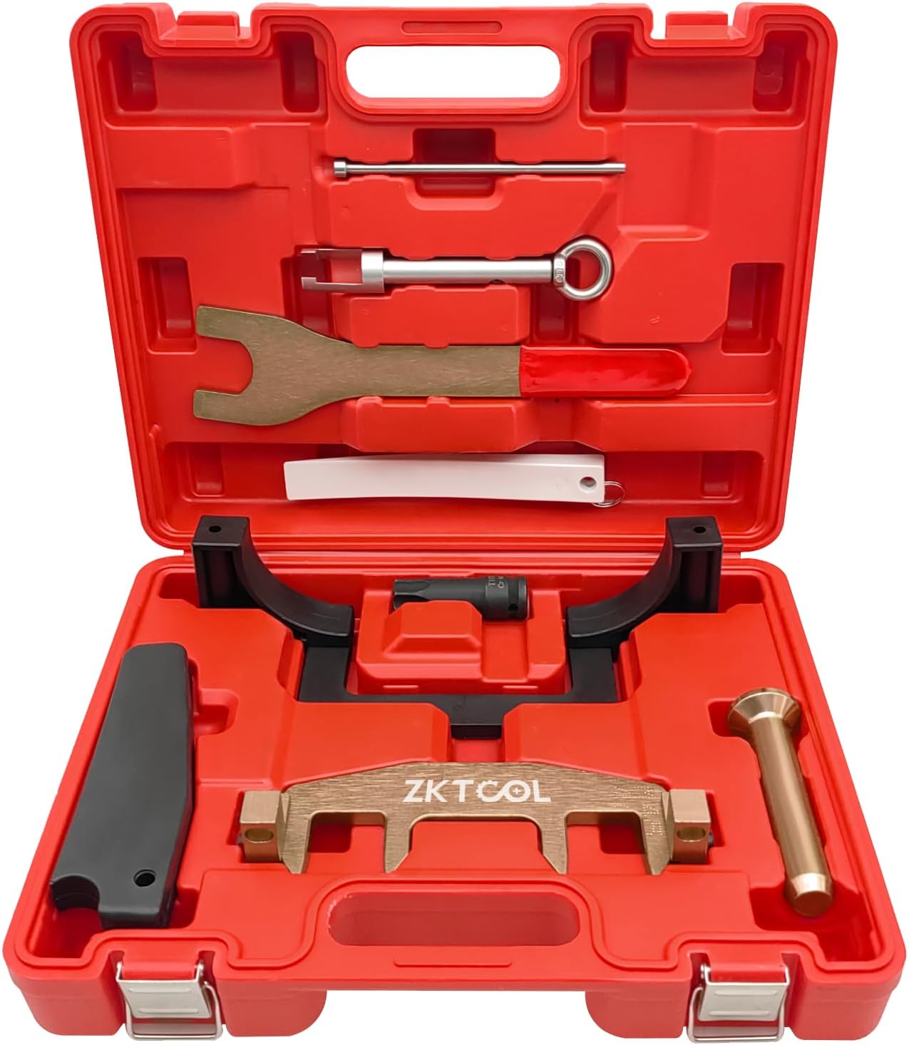 ZKTOOL 9PC Engine Camshaft Adjuster Timing Chain Tool Kit for Benz M271 CLK SLK CLC C200 C180 E200 E260 SLK200,OEM 271589006100,271589001600,271589023300,271589014000,271589003100,271589001500