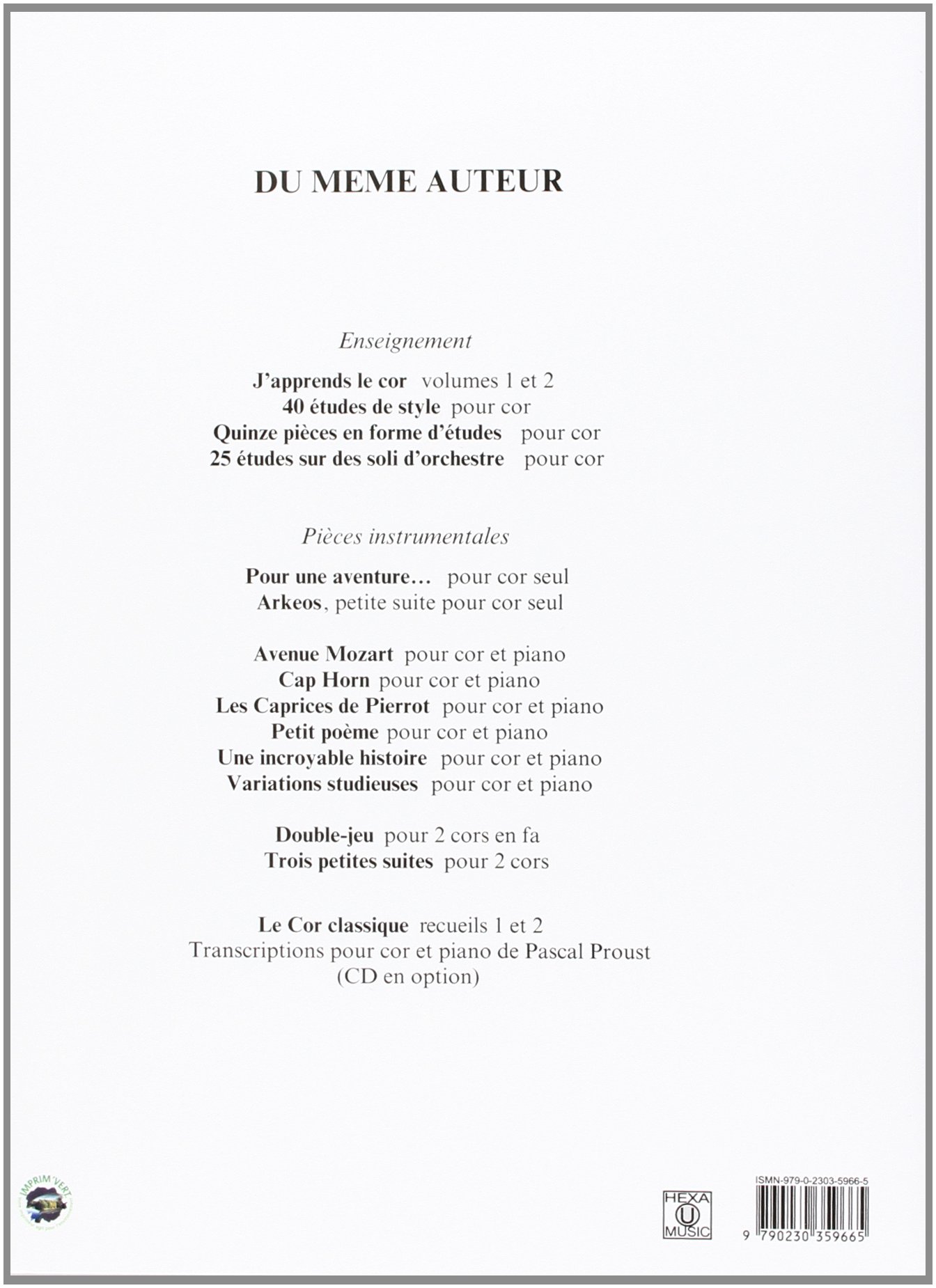 J'APPRENDS LE COR V2 --- COR