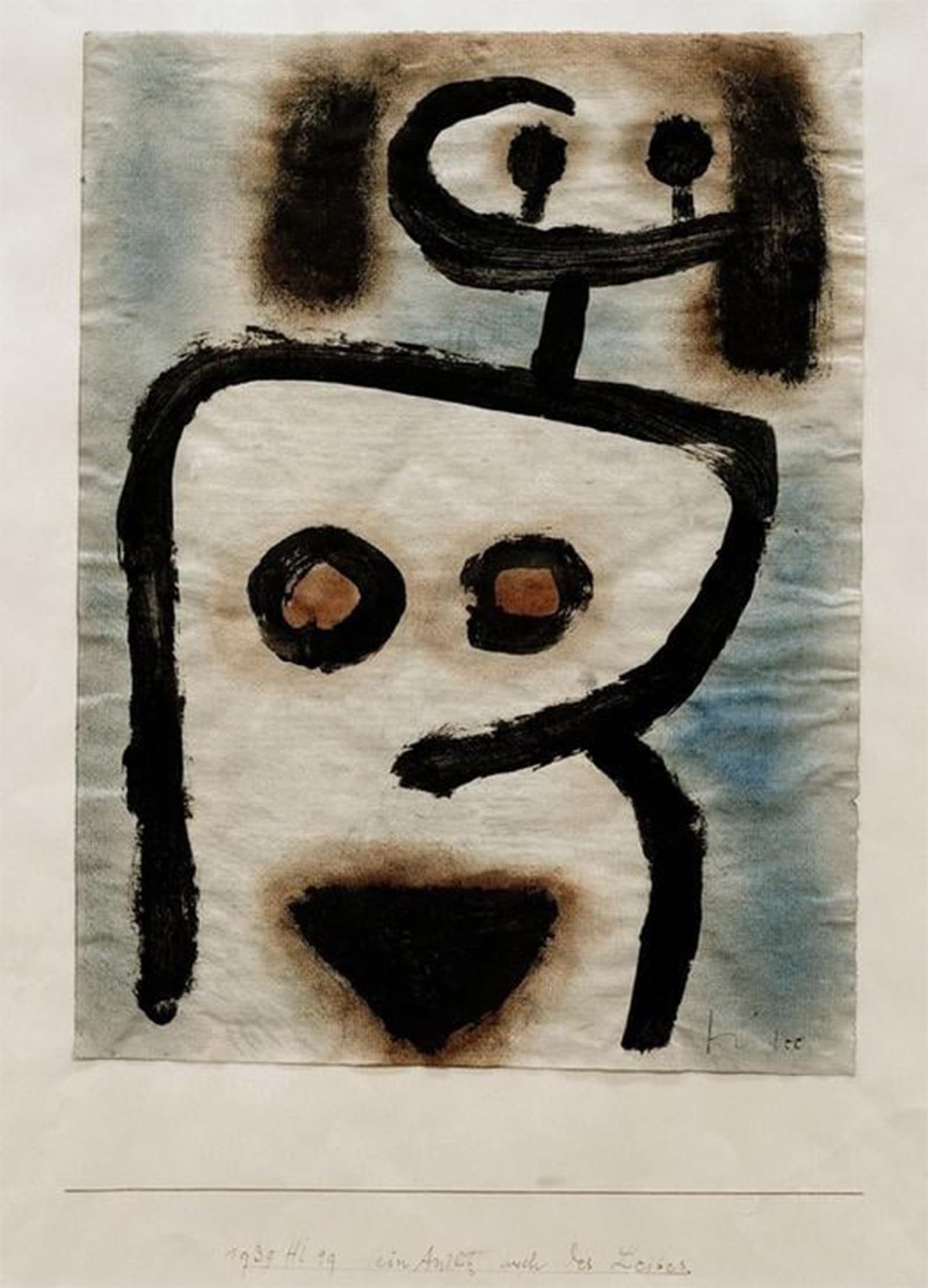 SERENDIPITP Aesthetic Poster Photo Wall Print Retro Picture a Face Also of the Body by Paul Klee Modern Wall Artwork for Home Decor 60x90cm