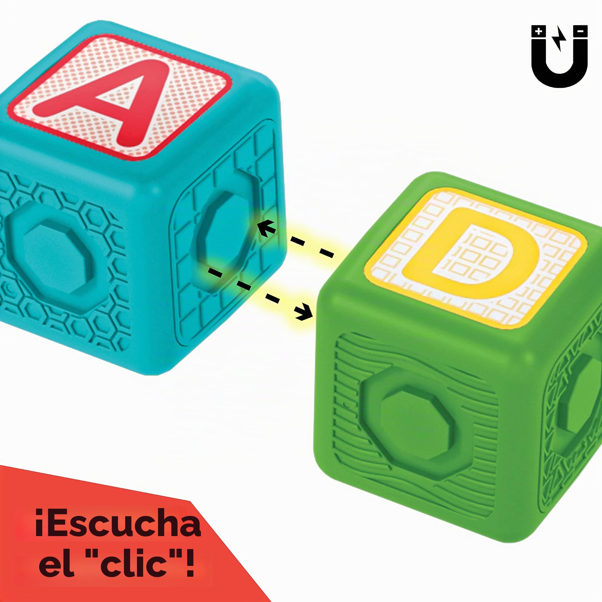 Baby Einstein Bloques magnéticos de Actividades Connect & Create, 24 Piezas, a Partir de 6 Meses