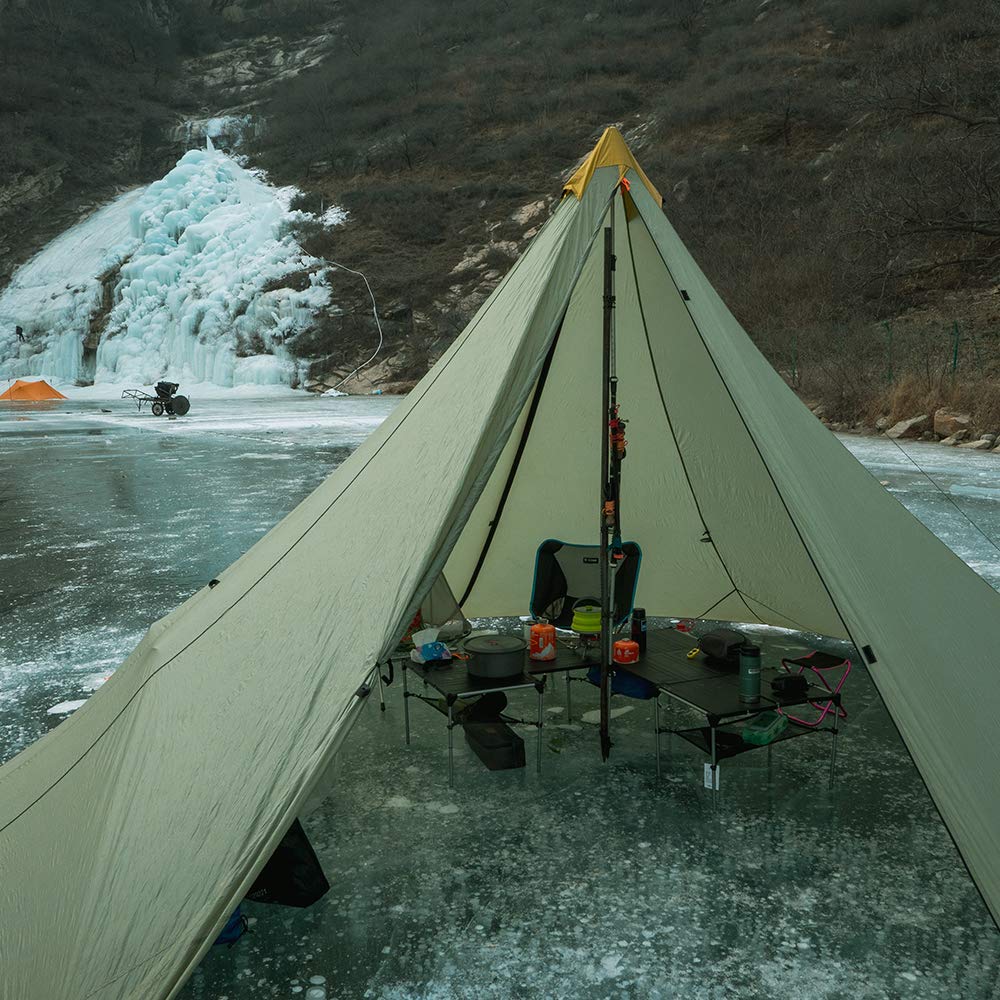Amazon | 2-4人用 ワンポールテント 登山用 テント 両面シリコーン