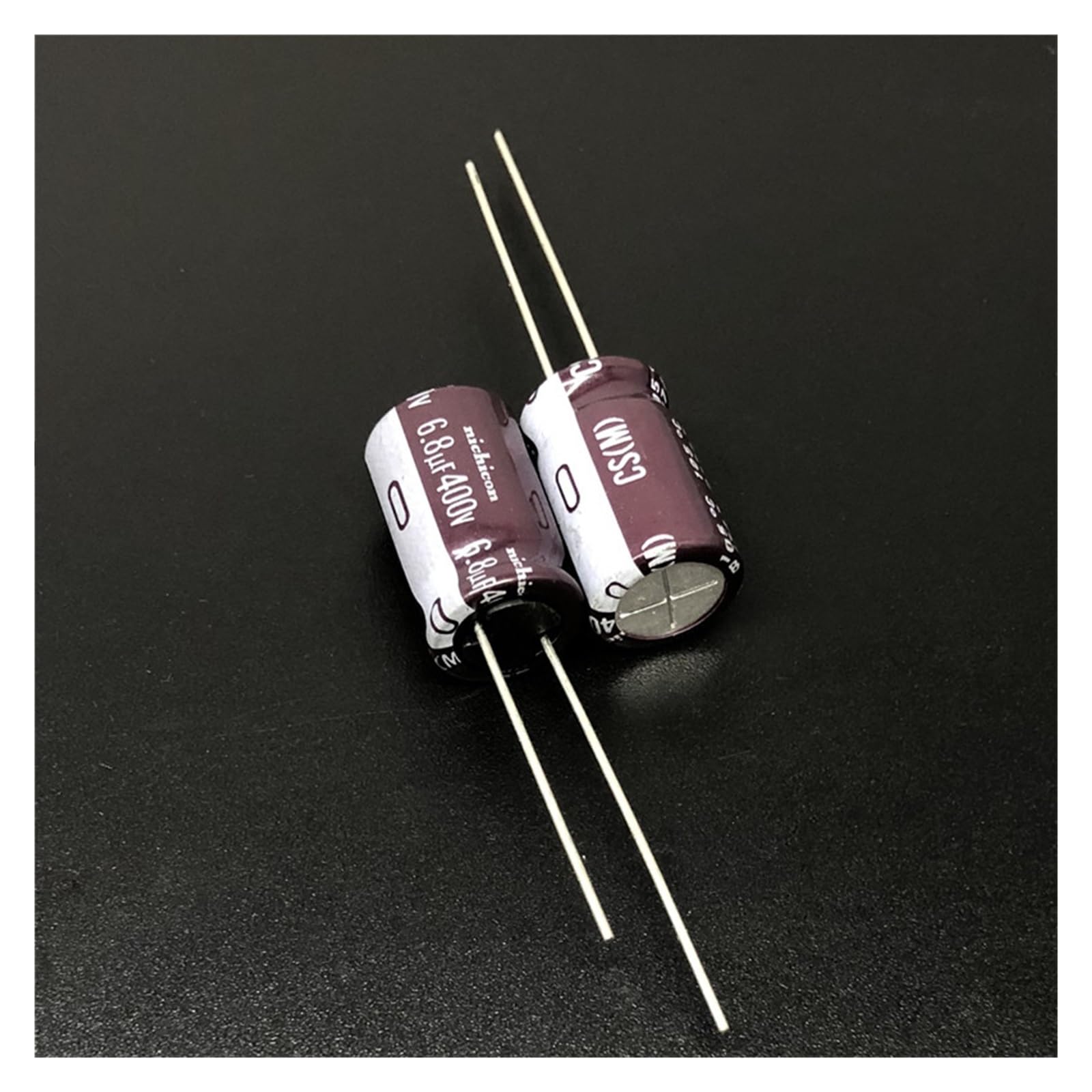 Condensateur 400V 6.8uF en aluminium 10x16mm pour réparation électronique