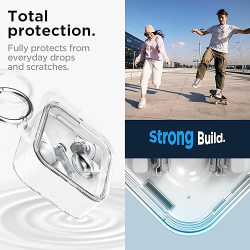 Miniatura 4 de Spigen Funda ultra híbrida diseñada para Nothing Ear 2 (2023) Funda transparente antiamarilleamiento - Blanco azabache