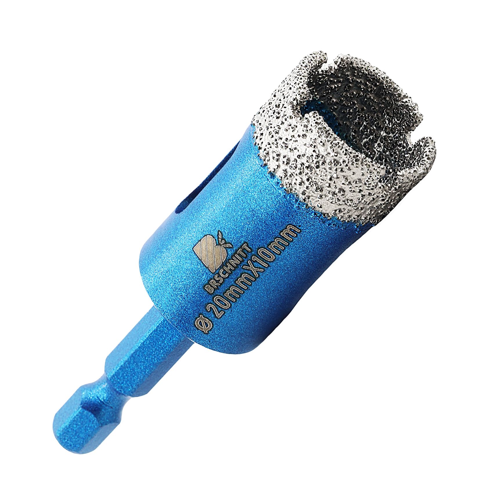 BRSCHNITT 20mm Diamond Hole Saw Drill Bit for Porcelain Tile, Stone, Granite, Marble, Blue, 20mm（4/5"）