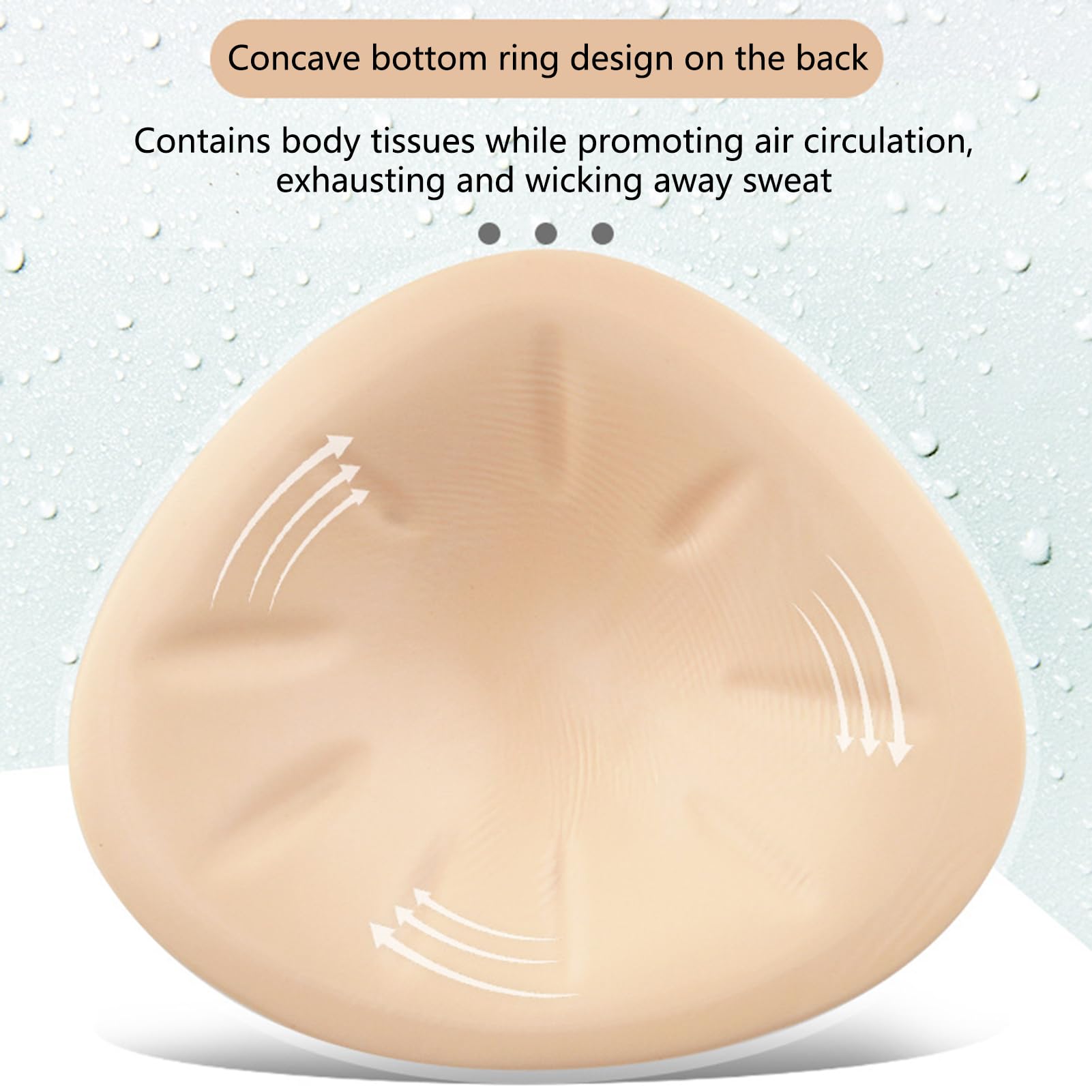 Coppette Assorbilatte Triangolari In Silicone Leggere - Push-up Enhancer Universale