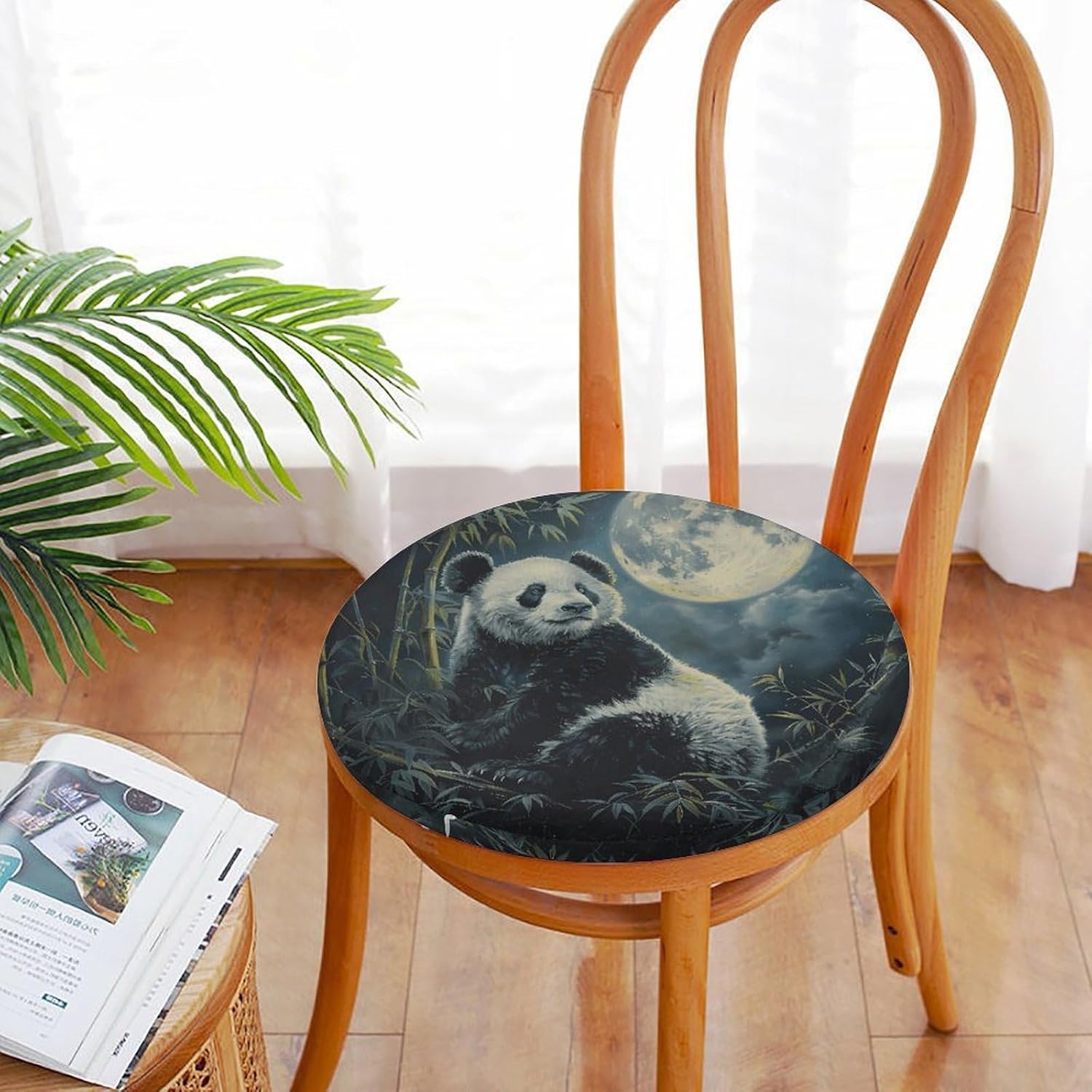 Panda and Moon Chair Cushions Floor Pillow Chair Pad