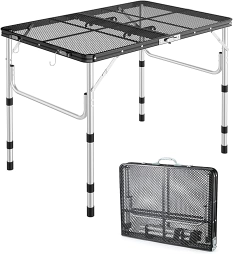 Ledeak Tavolo Da Campeggio Leggero Pieghevole In Alluminio Portatile - Foto 8