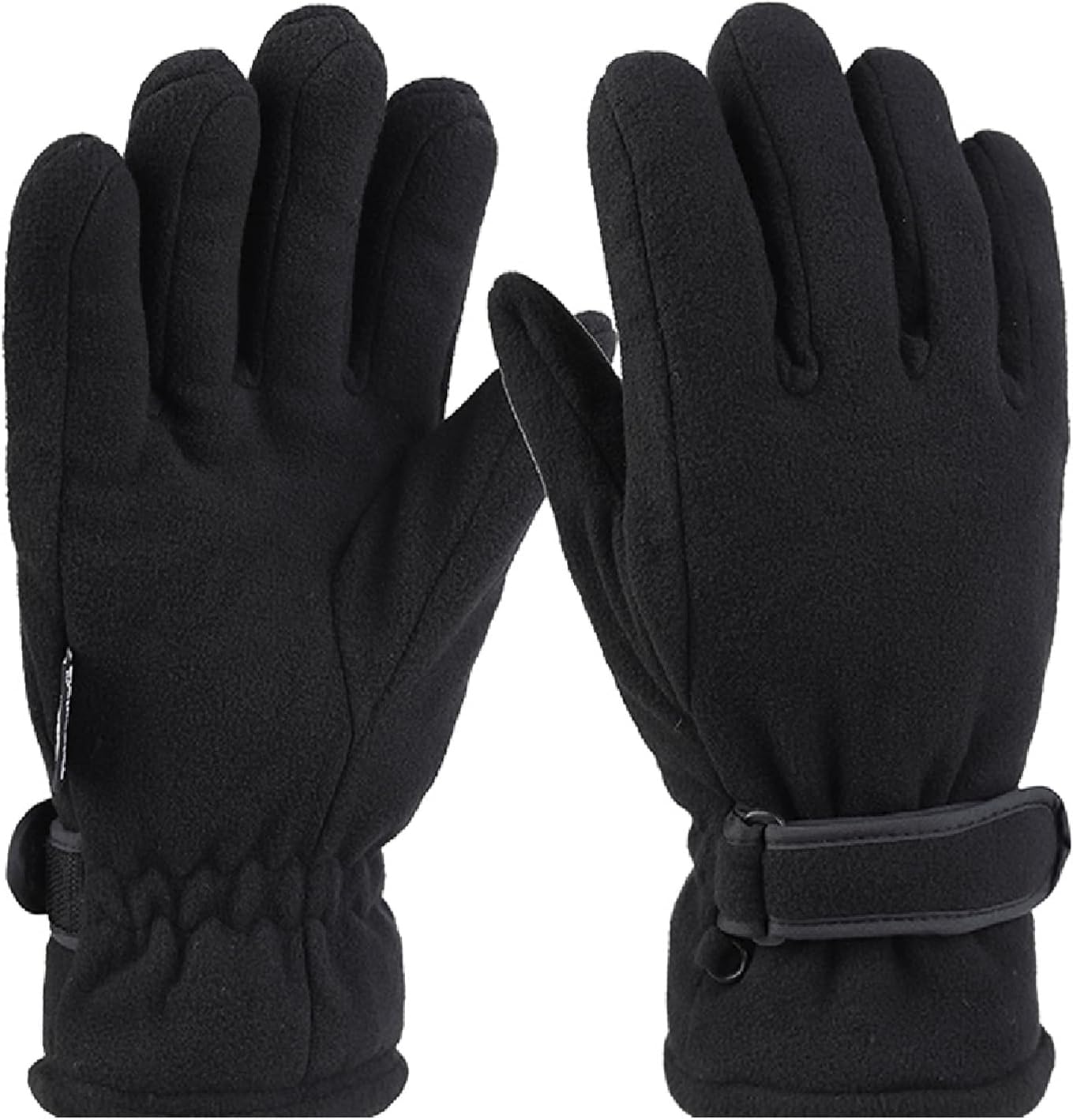 Utaly Polar Fleece Driving Gloves Warmer - Double-layer Windproof Winter Gloves Cold Weather Warm Running Gloves