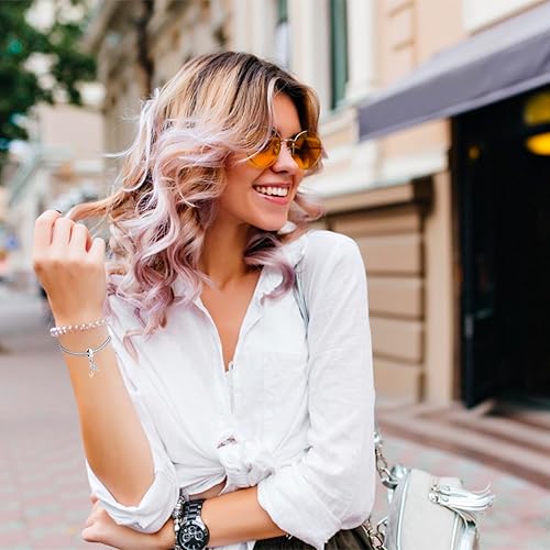 Miniatura 3 de Pulseras con dije de letra de corazón de plata para mujeres, hija, nieta, amigas, hermanas, alfabeto A-Z