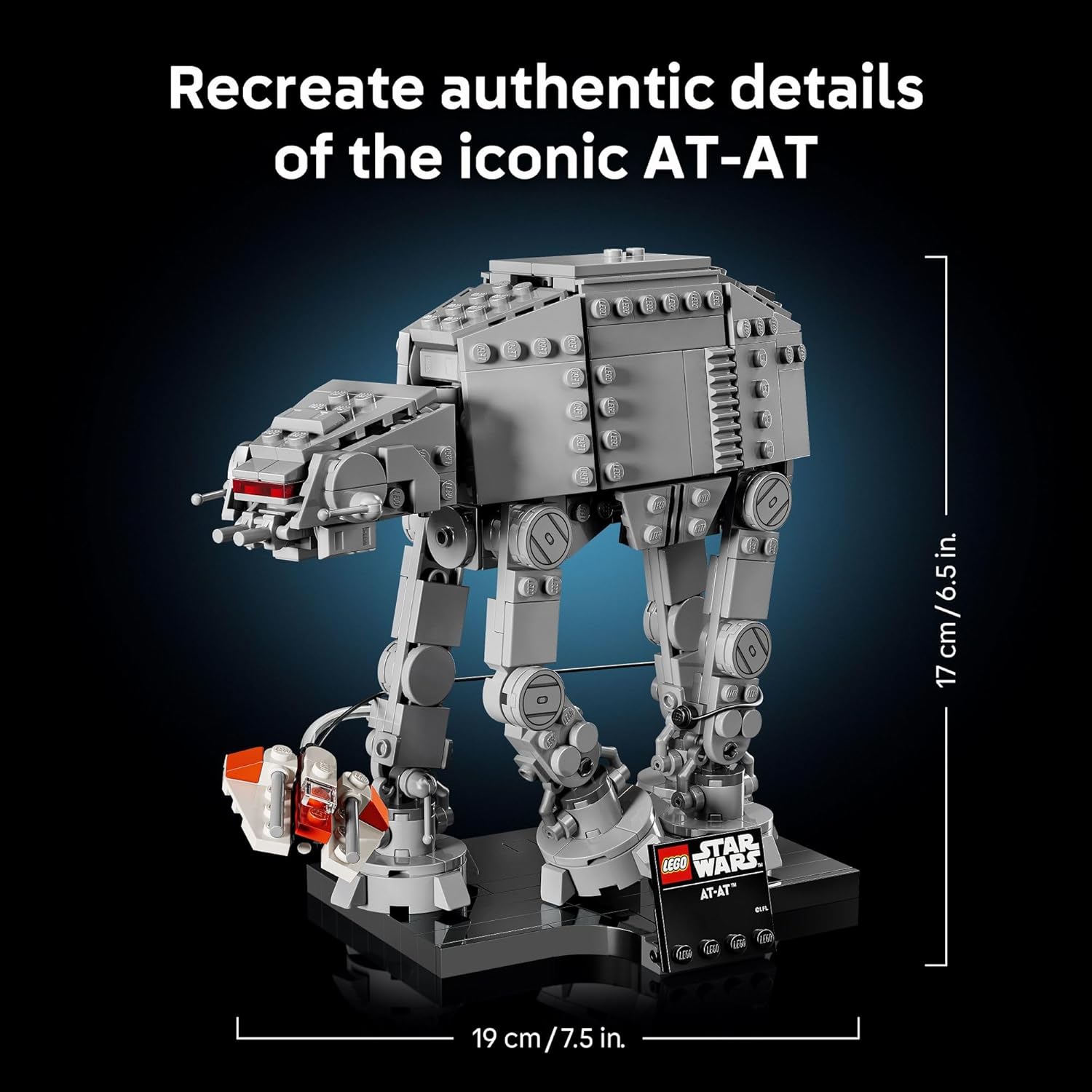 LEGO Star Wars at-at Walker Building Set for Adults, Ages 18+ - Collectible & Room Decor for Office, Bedroom, or Book Shelf - Activity for Men, Women, & Movie Fans - Gift Idea for Birthdays - 75440 - Image 4